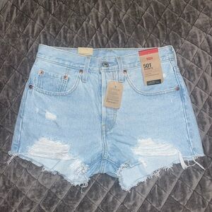 Levi blue jean shorts
